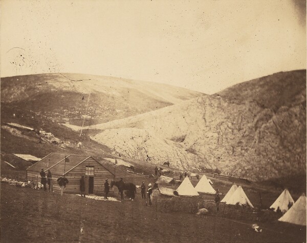 Roger Fenton, Camp of the 4th Dragoon Guards, near Karyne.