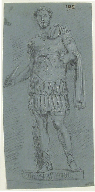 Anonymous, French, 18th century, Statue of Warrior