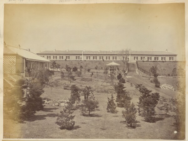 Unknown, [Main block and gardens, Royal Navy Sick Quarters, Yokohama, Japan]