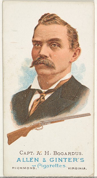 Allen & Ginter, Captain Adam Henry Bogardus, Rifle Shooter, from World's Champions, Series 1 (N28) for Allen & Ginter Cigarettes