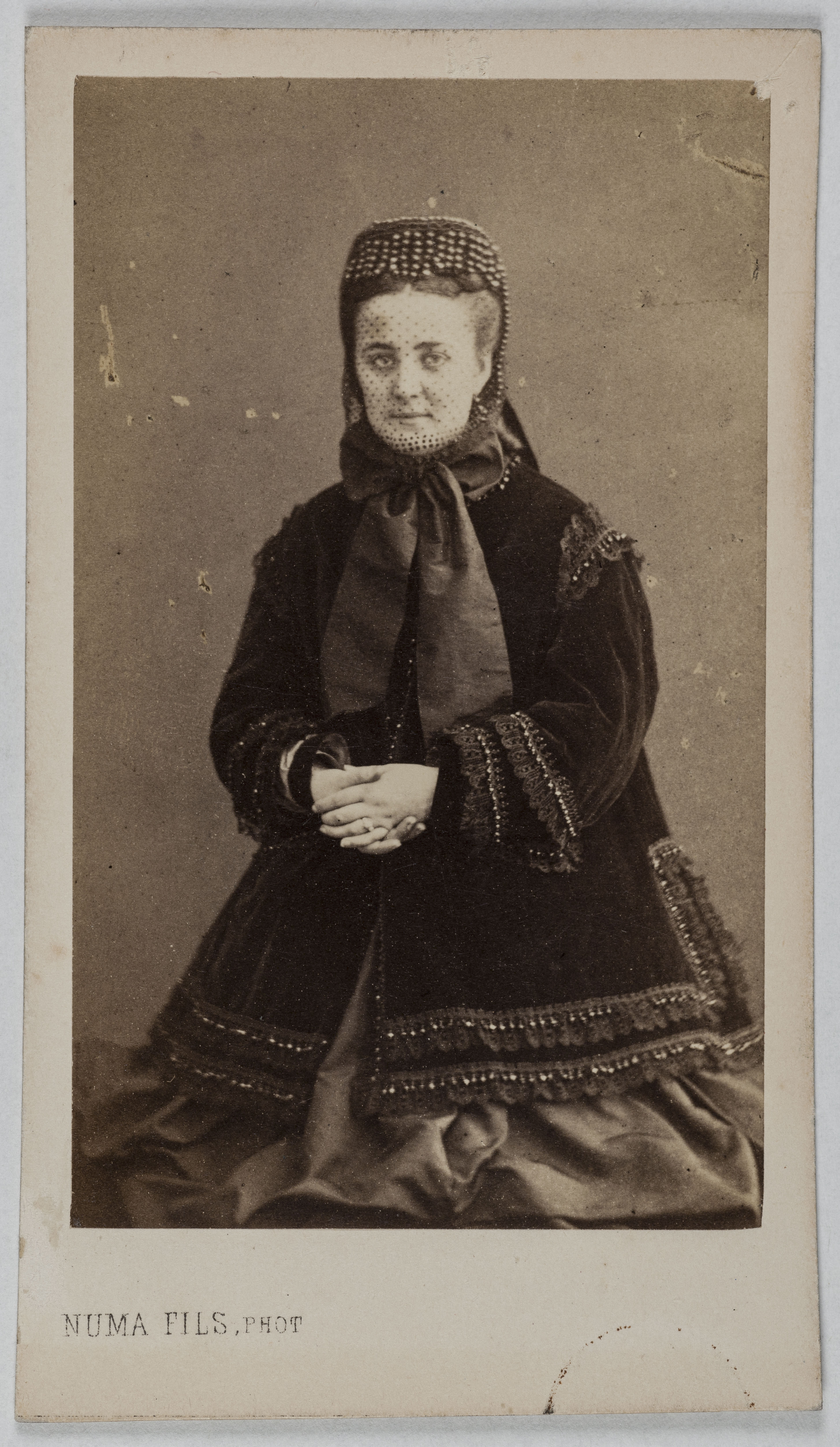 Numa Fils, Portrait de Ferraris Marie-Louise, (M. L. Kowinski ou Kowalski), 1844-1922, actrice et chanteuse
