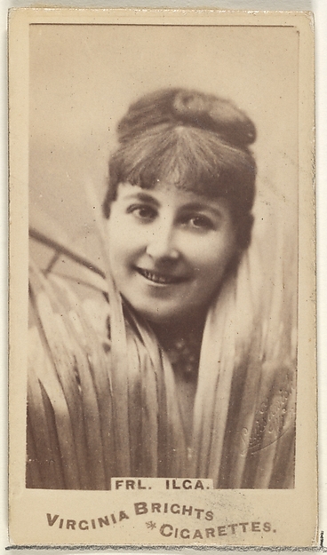 Allen & Ginter, Fräulein Ilga, from the Actors and Actresses series (N45, Type 1) for Virginia Brights Cigarettes