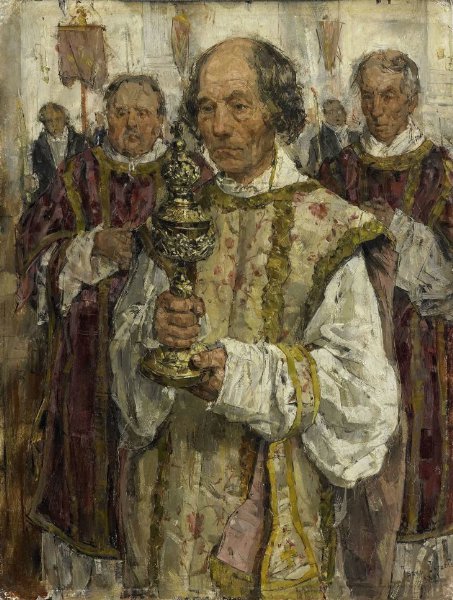 Isaac Israels, Procession in the Old Catholic Church in The Hague