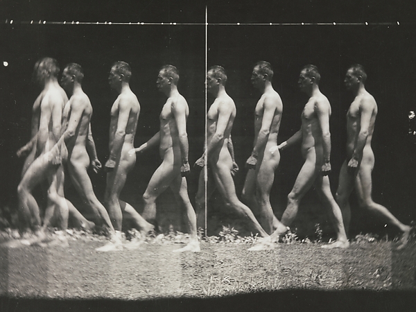 Thomas Eakins, [Man Walking, "Stroboscopic" Photograph]