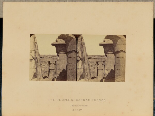 Francis Frith, The Temple of Karnac, Thebes. The Colonnade