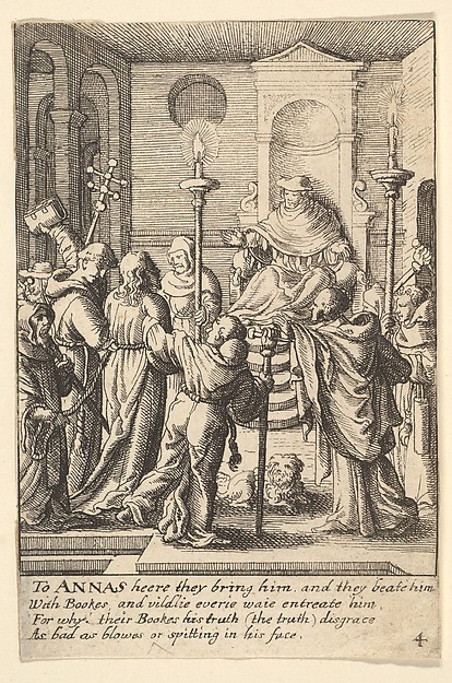Wenceslaus Hollar, Jesus before Annas