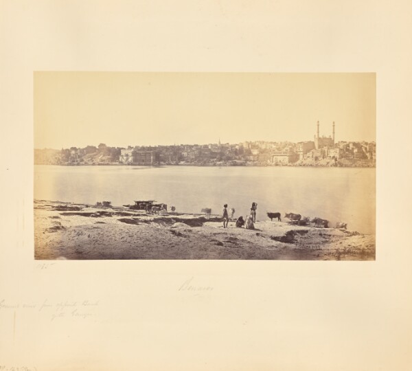 Samuel Bourne, Benares; General View from the Opposite Bank of the Ganges