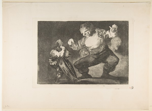 Goya (Francisco de Goya y Lucientes), 'Dancing Giant' from the 'Disparates' (Follies / Irrationalities)