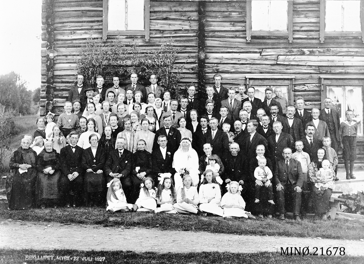 Ukjent, Bryllup Myre 22.7.1927