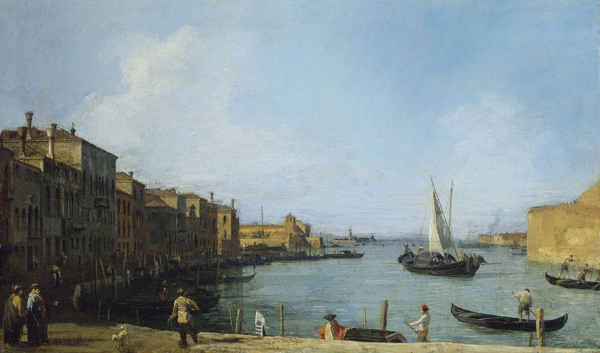 Canaletto, Venice: The Canale di Santa Chiara towards the Lagoon