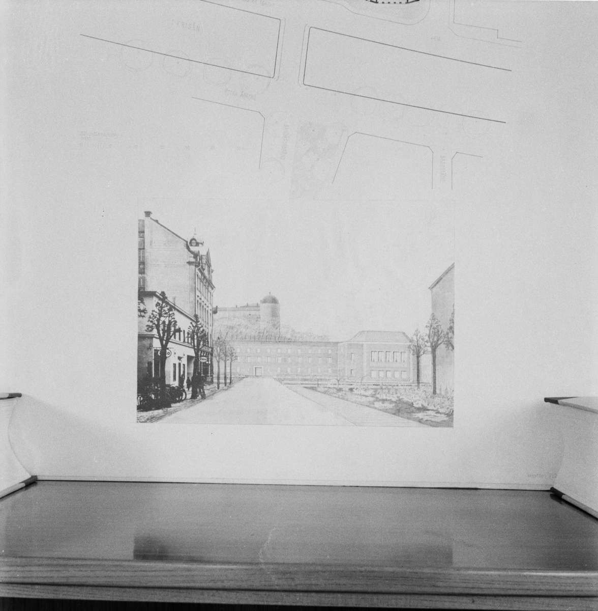 Uppsala-Bild, Architectural Contest for Town Hall, Uppsala 1949