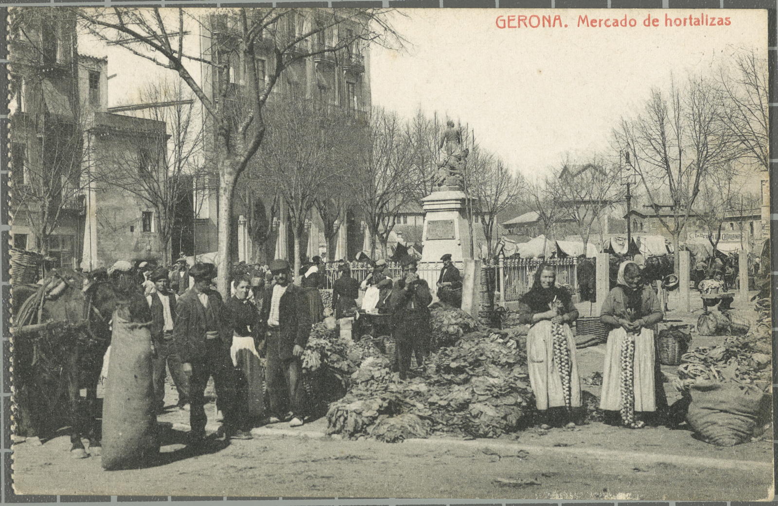 Desconegut, Gerona. Mercado de hortalizas
