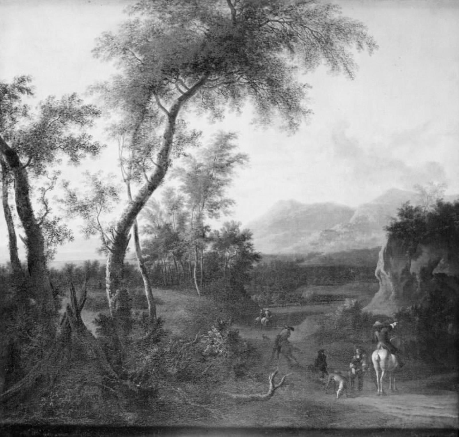 Frederik de Moucheron, Landskab med jægere