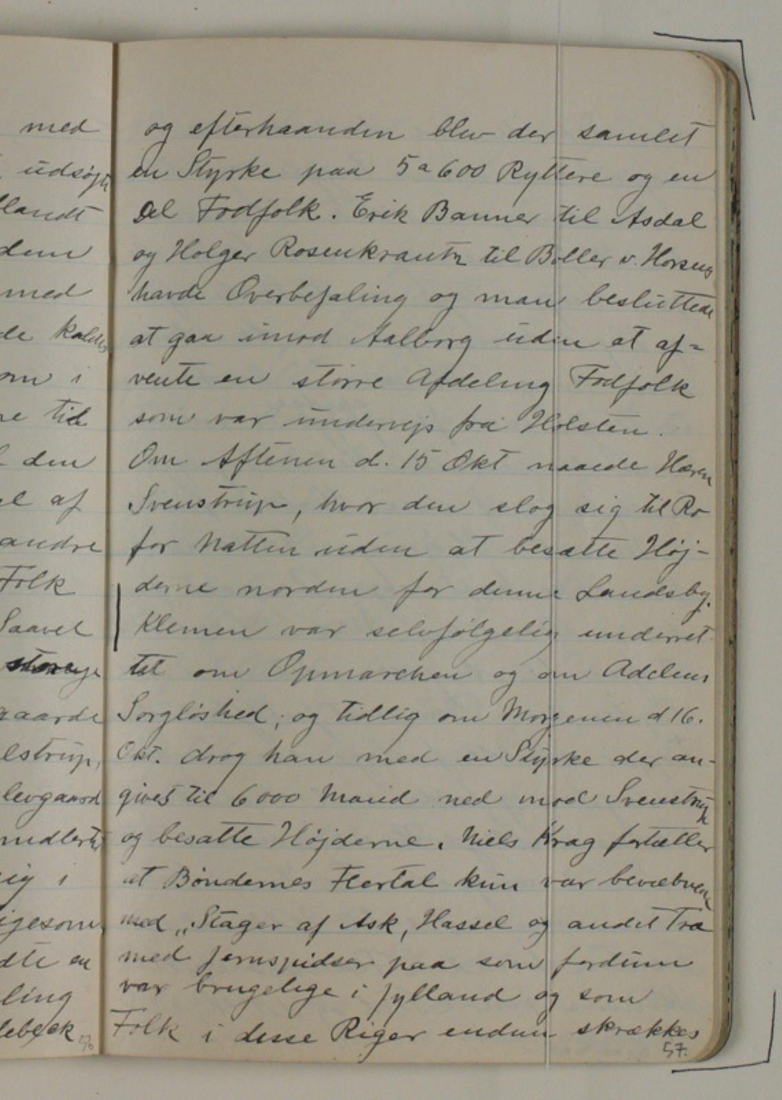 Niels Larsen Stevns, Notater vedrørende Skipper Klementes opstand og slaget ved Svendstrup mose. Afskrift efter Vendsyssel Aarbøger 1925