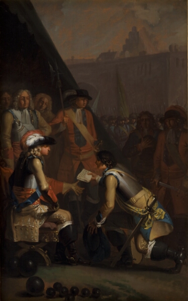 Nicolai Abildgaard, Magnus Stenbock overgiver fæstningen Tønningen til Frederik IV i 1714