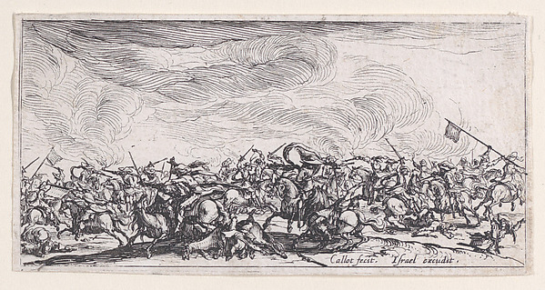 Jacques Callot, Le Combat a l'Épée (The Combat with Swords), from "Les Combats de Cavalerie" (The Cavalry Combats)