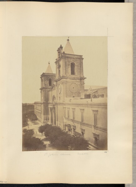 Unknown, [View of St. John's Church, Malta]