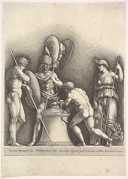 Wenceslaus Hollar, Four classical figures (pagan sacrifice)