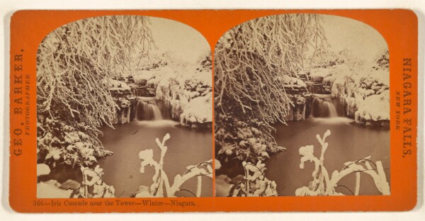 George Barker, Iris Cascade near the Tower - Winter - Niagara.