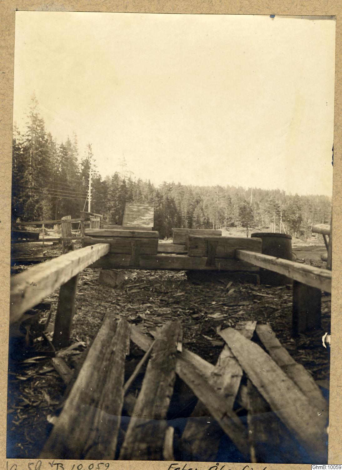 N Åkerhielm, borrbänk, fotografi, träpumpsborrning, gruvdrift