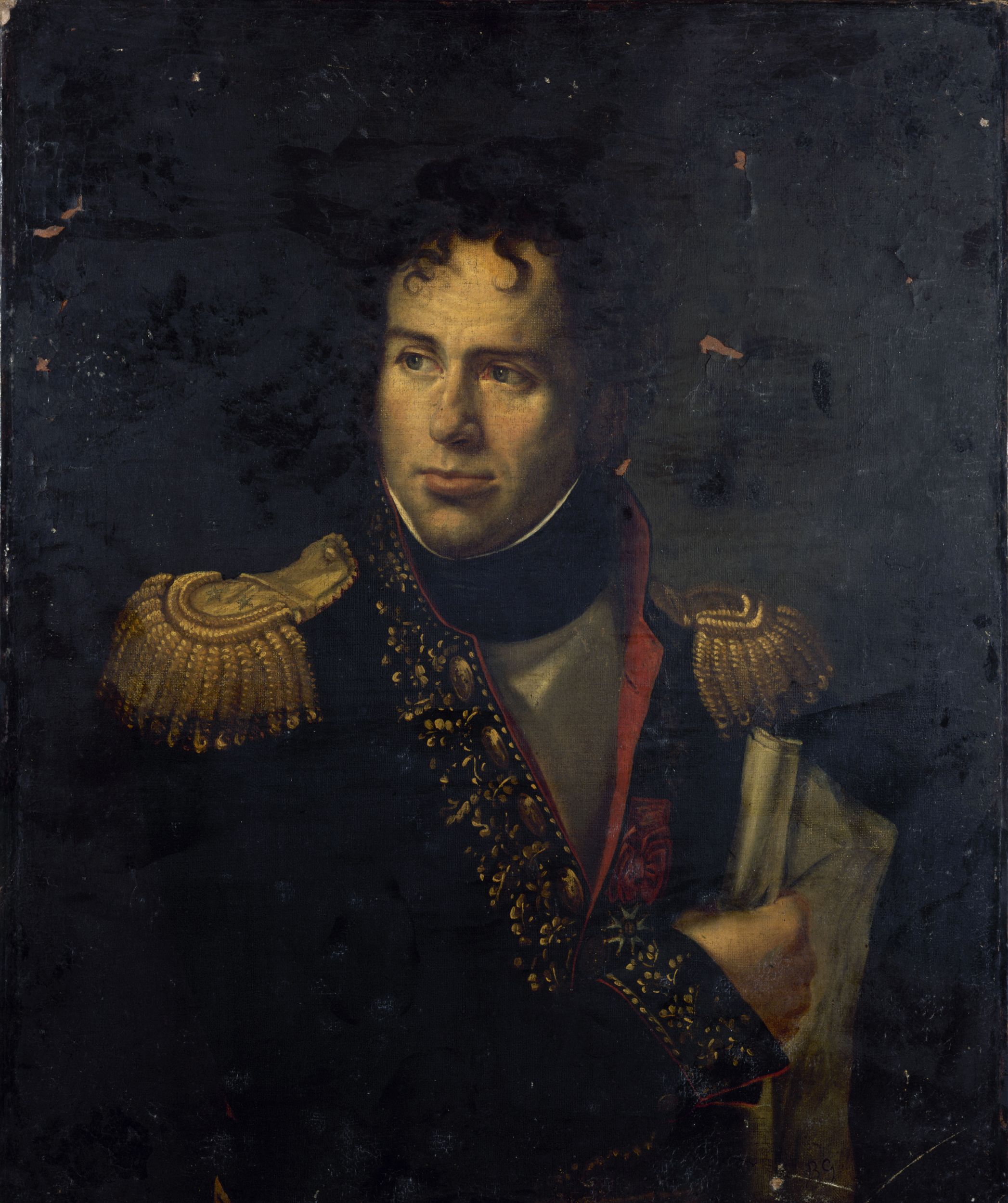 Anonyme, Portrait d'officier.