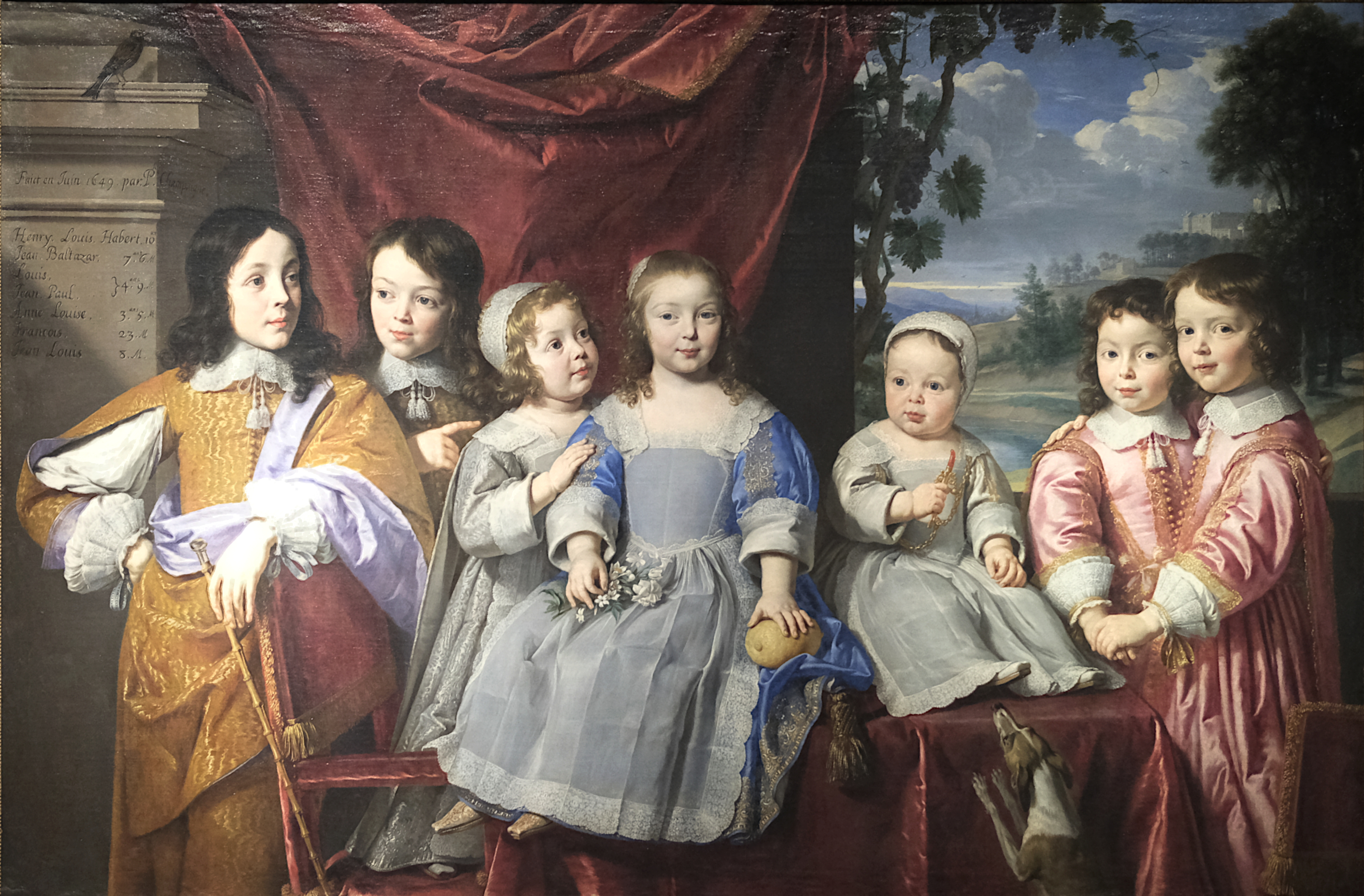 Philippe de Champaigne, Portrait of the children of Habert de Montmor