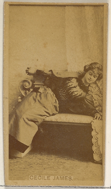 Allen & Ginter, Cecile James, from the Actors and Actresses series (N45, Type 8) for Virginia Brights Cigarettes