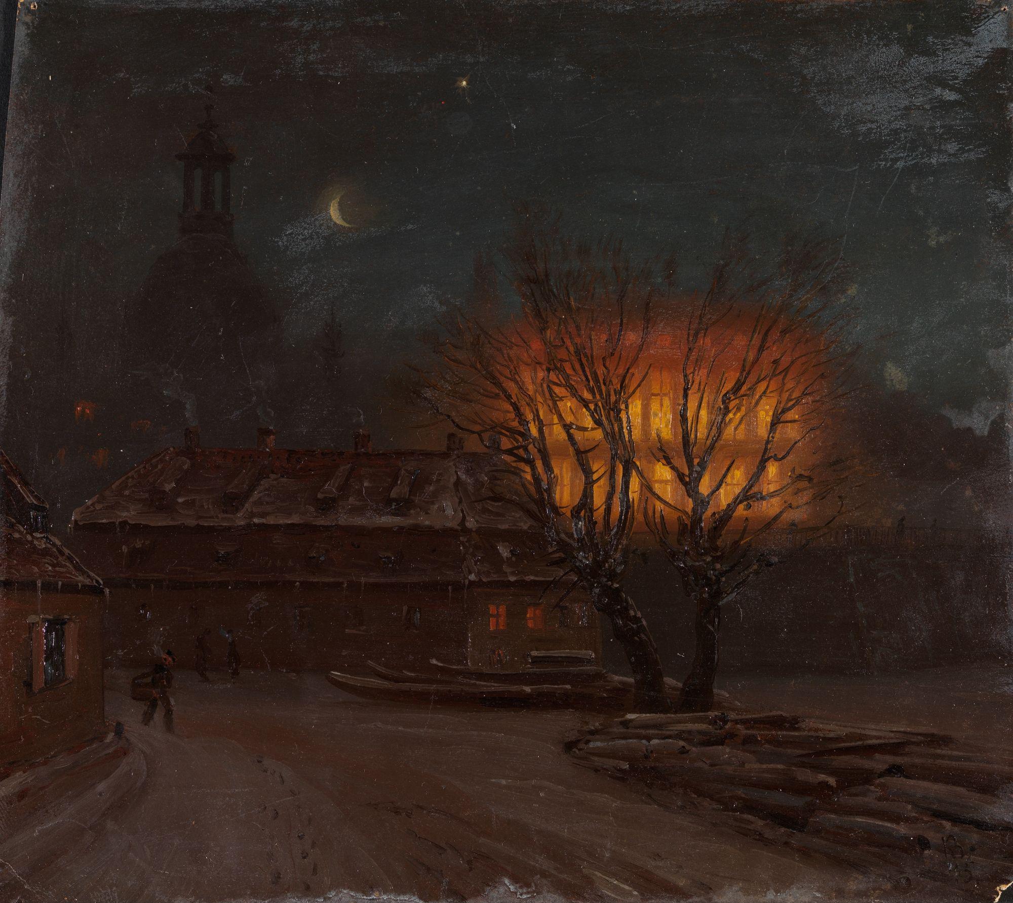 Knud Baade, Winter Evening in Dresden
