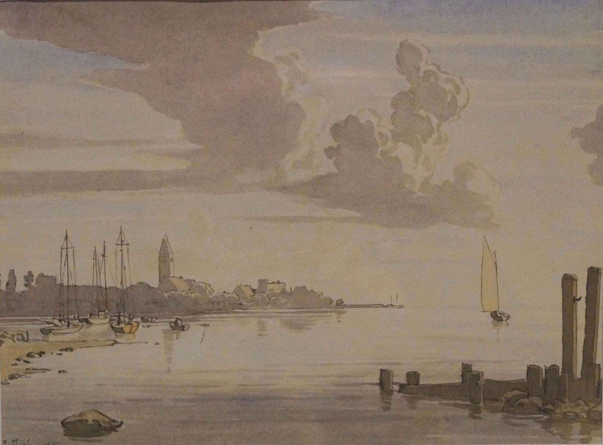 Josef Nicklas, Malerwinkel, Bodensee/Wasserburg