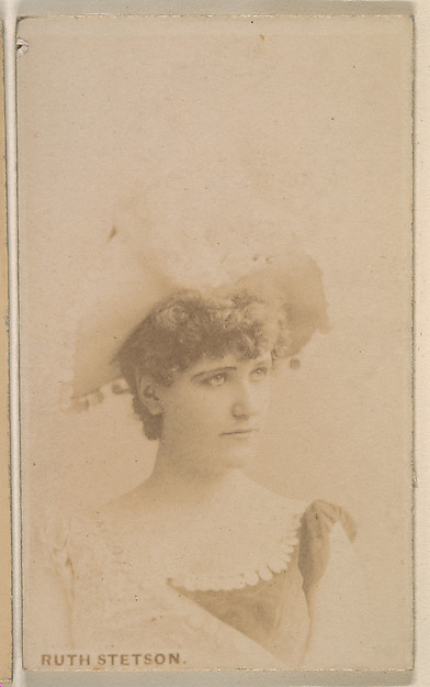Kinney Brothers Tobacco Company, Ruth Stetson, from the Actresses series (N246), Type 1, issued by Kinney Brothers to promote Sporting Extra Cigarettes