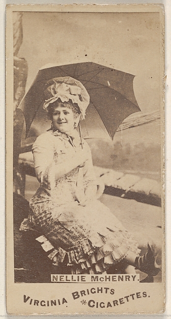Allen & Ginter, Nellie McHenry, from the Actors and Actresses series (N45, Type 1) for Virginia Brights Cigarettes