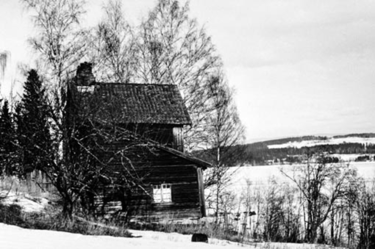 Anno Domkirkeodden, Eksteriør. Husmannsplassen Limstua, Grefsheim, Nes, Hedmark. Vinter.