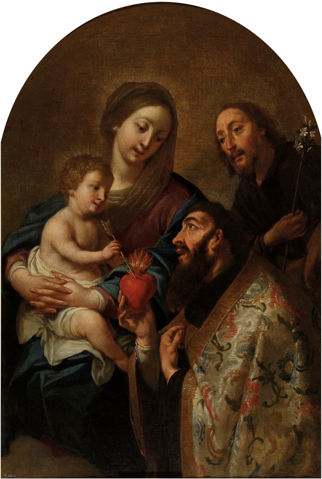Antoni Viladomat i Manalt, The Holy Family with Saint Augustine