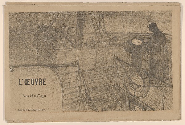 Henri de Toulouse-Lautrec, Announcement for the Théâtre de L'Oeuvre