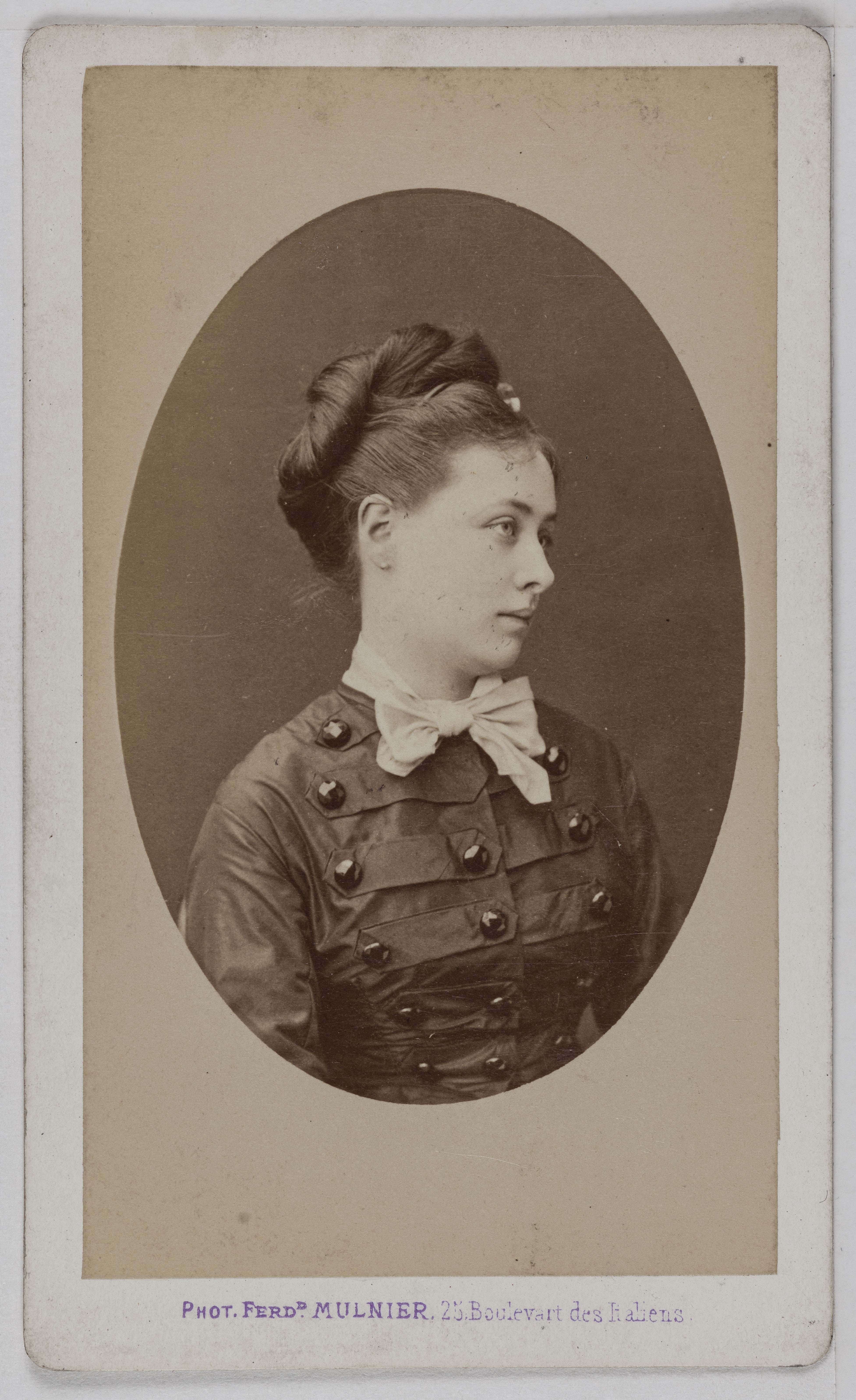 Ferdinand Mulnier, Portrait de Marie Laure, (Mme Bertrand de Saint Rémy), (actrice)
