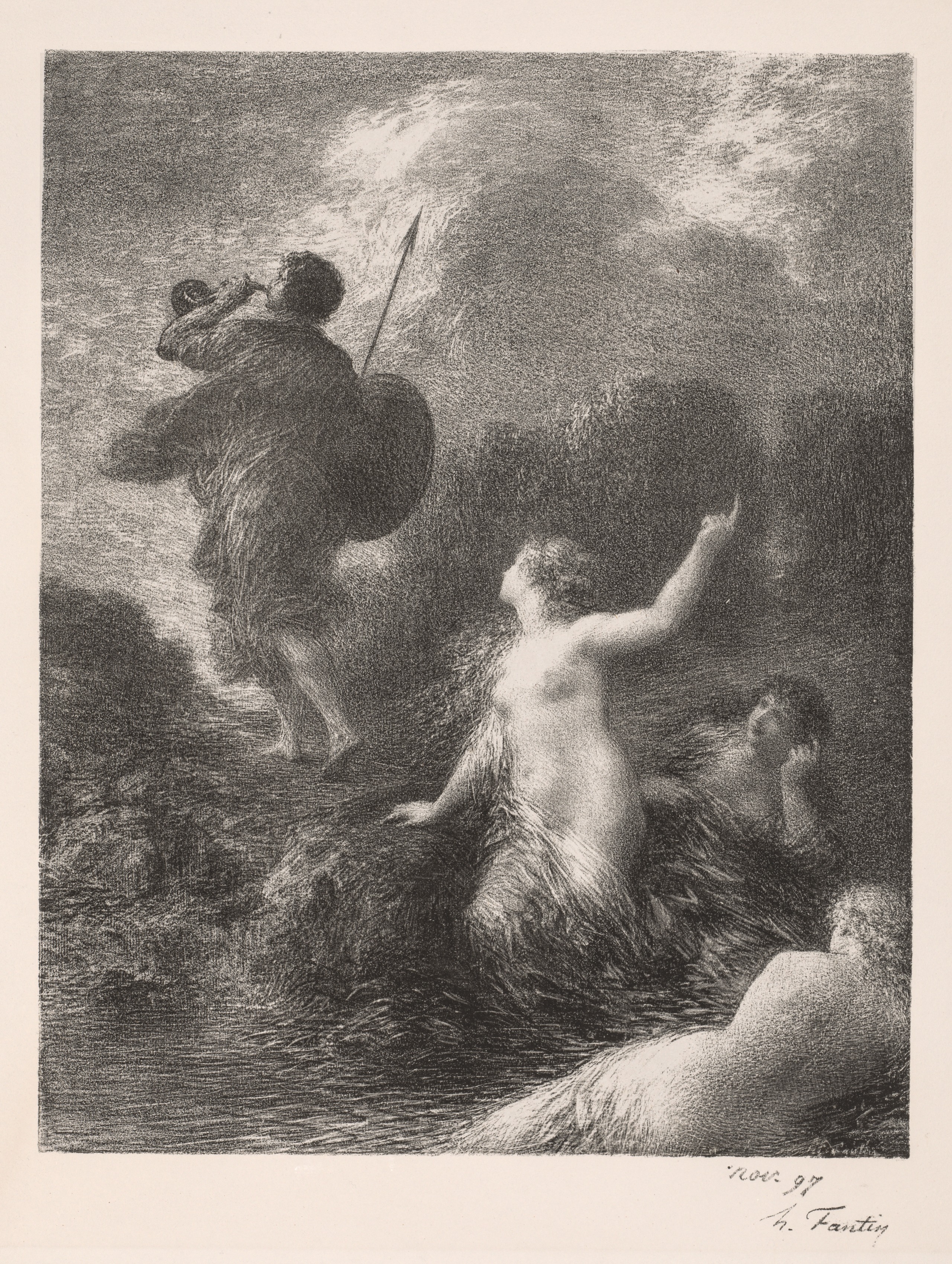 Henri Fantin-Latour, Twilight of the Gods:  Siegfried and the Rhine Maidens