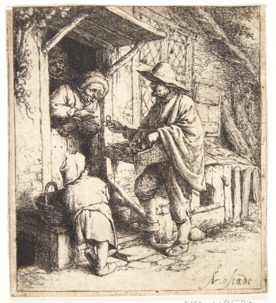 Adriaen van Ostade, Brillesælgeren