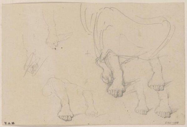 George Chinnery, Lower legs and feet