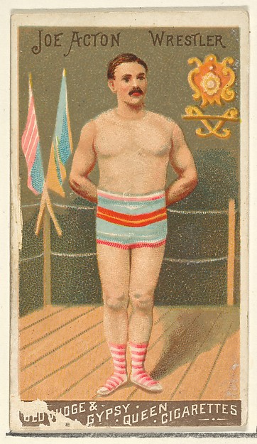Goodwin & Company, Joe Acton, Wrestler, from the Goodwin Champion series for Old Judge and Gypsy Queen Cigarettes