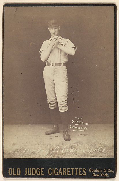 Goodwin & Company, John J. Healey, Pitcher, Indianapolis, from the series Old Judge Cigarettes