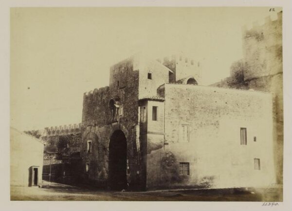 Parker, John Henry, Gates of Rome -  Porta Ostiensis, now di S. Paolo, interior, Theodoric, A.D. 500, the two arches earlier