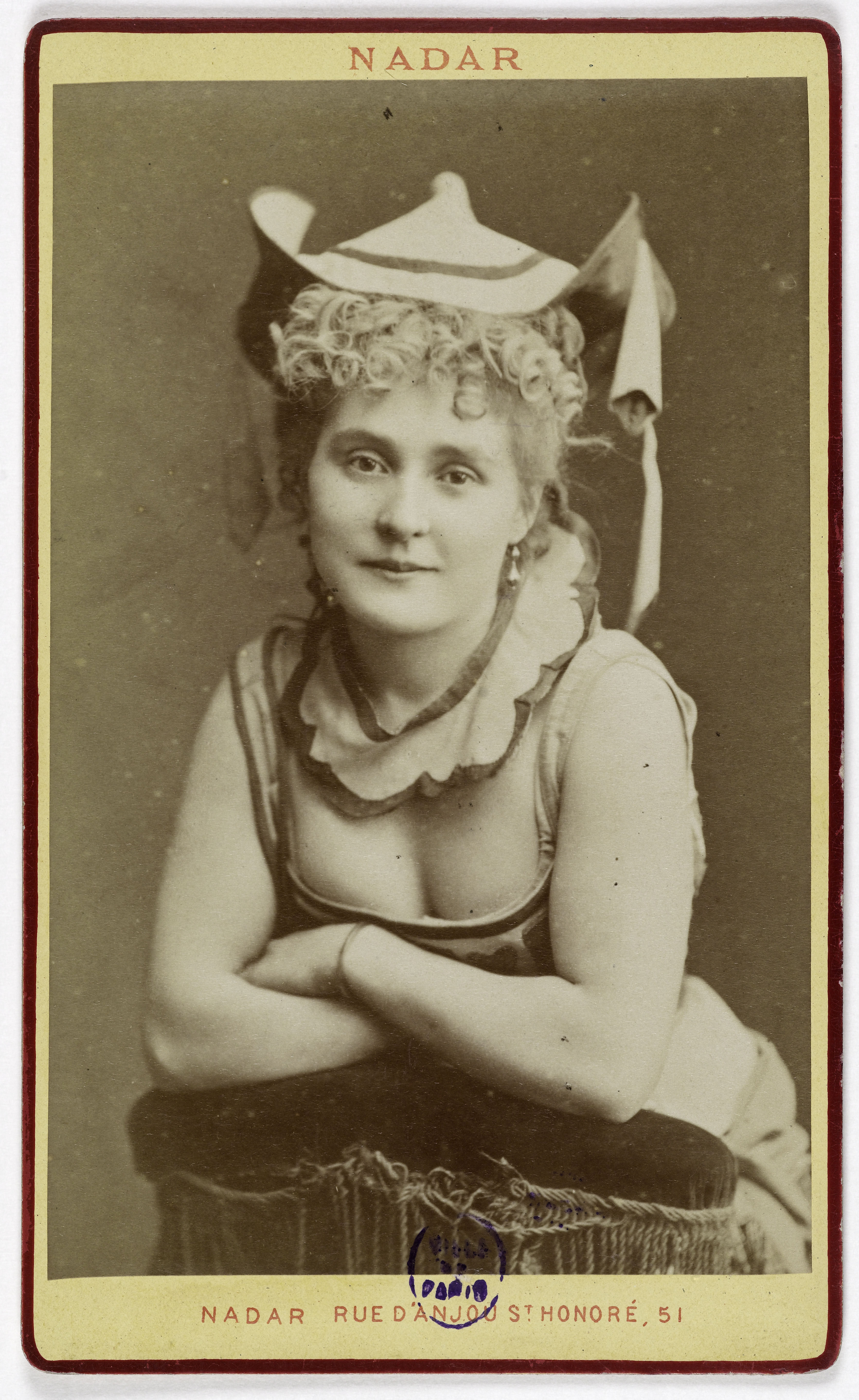 Atelier Nadar, Portrait d'Elise (actrice aux théâtre de la Gaîté et de la Renaissance)