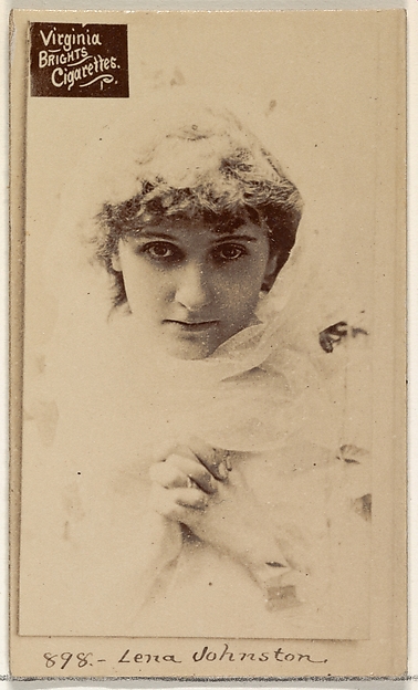 Allen & Ginter, Card 898, Lena Johnston, from the Actors and Actresses series (N45, Type 2) for Virginia Brights Cigarettes