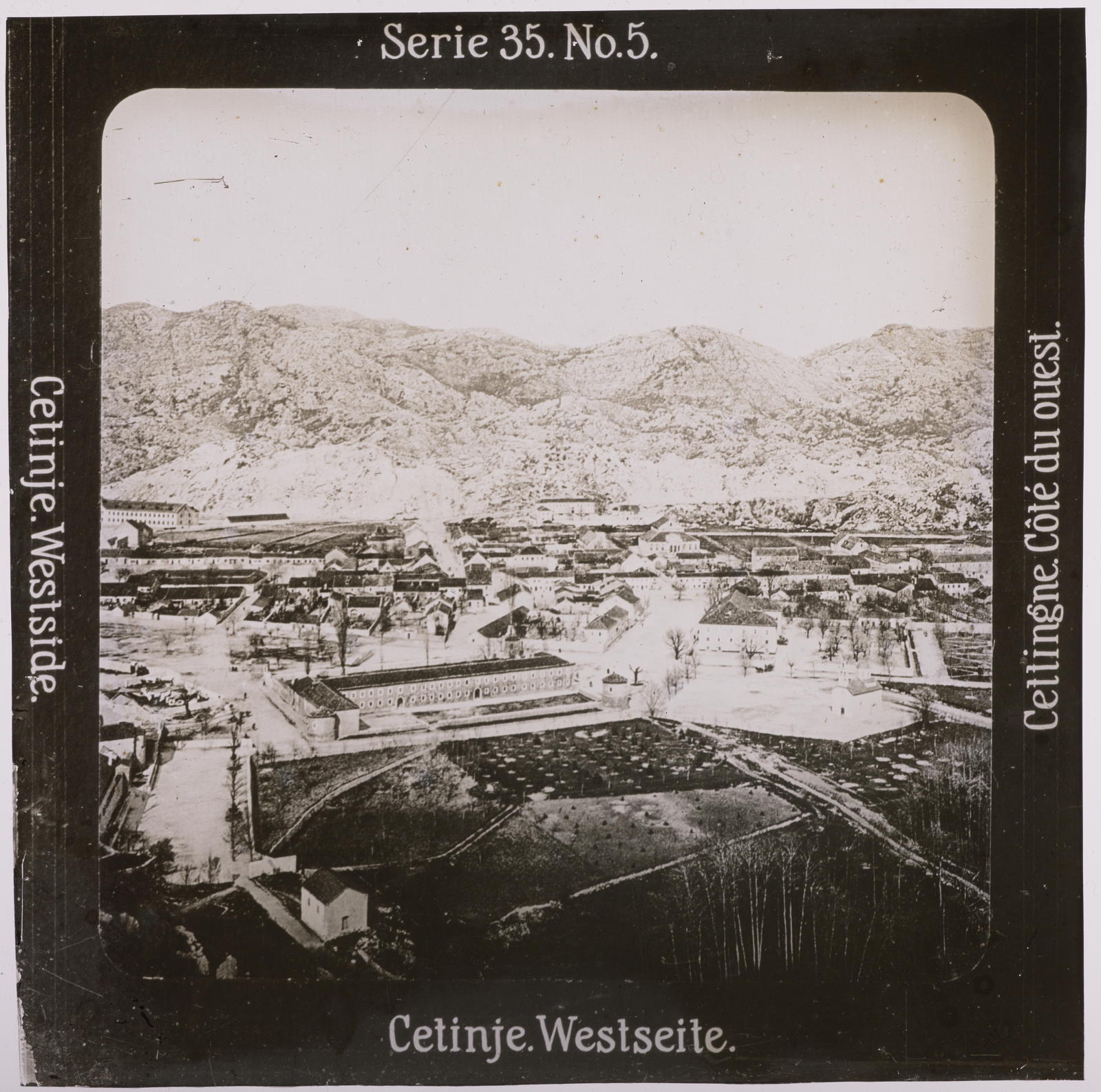 Desconegut, Cetinje. Westseite Projection für Alle
