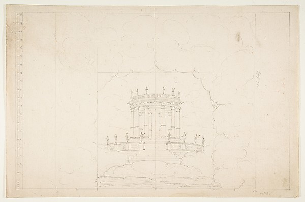 Anonymous, French, 19th century, Design for a Stage Set