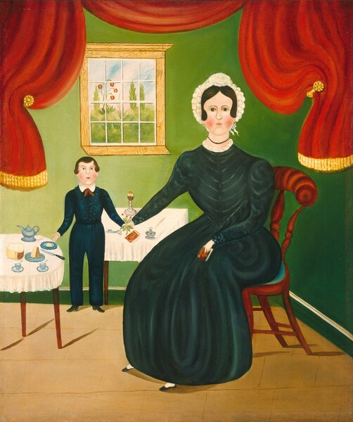 American 19th Century, Interior Scene