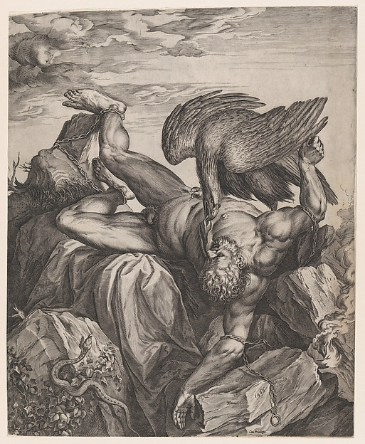 Cornelis Cort, Tityus Punished in Hell
