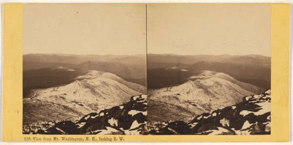 Edward Bierstadt, View from Mt. Washington, N.H., looking S.W.