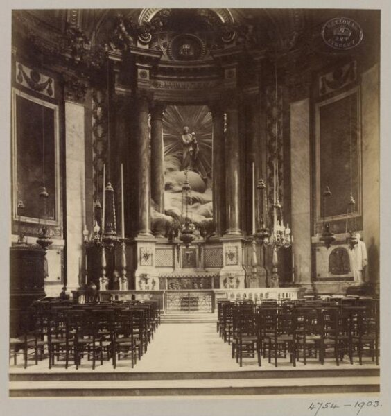 Atget, Jean-Eugène-Auguste, Lady Chapel, Church of St Sulpice, Paris, France