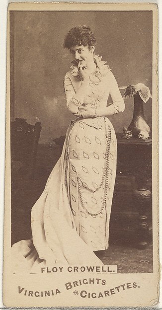 Allen & Ginter, Floy Crowell, from the Actors and Actresses series (N45, Type 1) for Virginia Brights Cigarettes